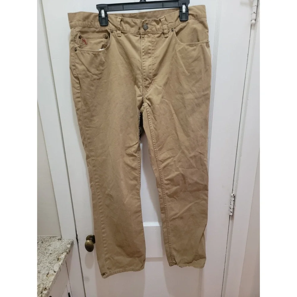 Ralph Lauren Polo 36x30 Regular/Relaxed Fit Brown 100% Cotton Chino Pant.  EUC